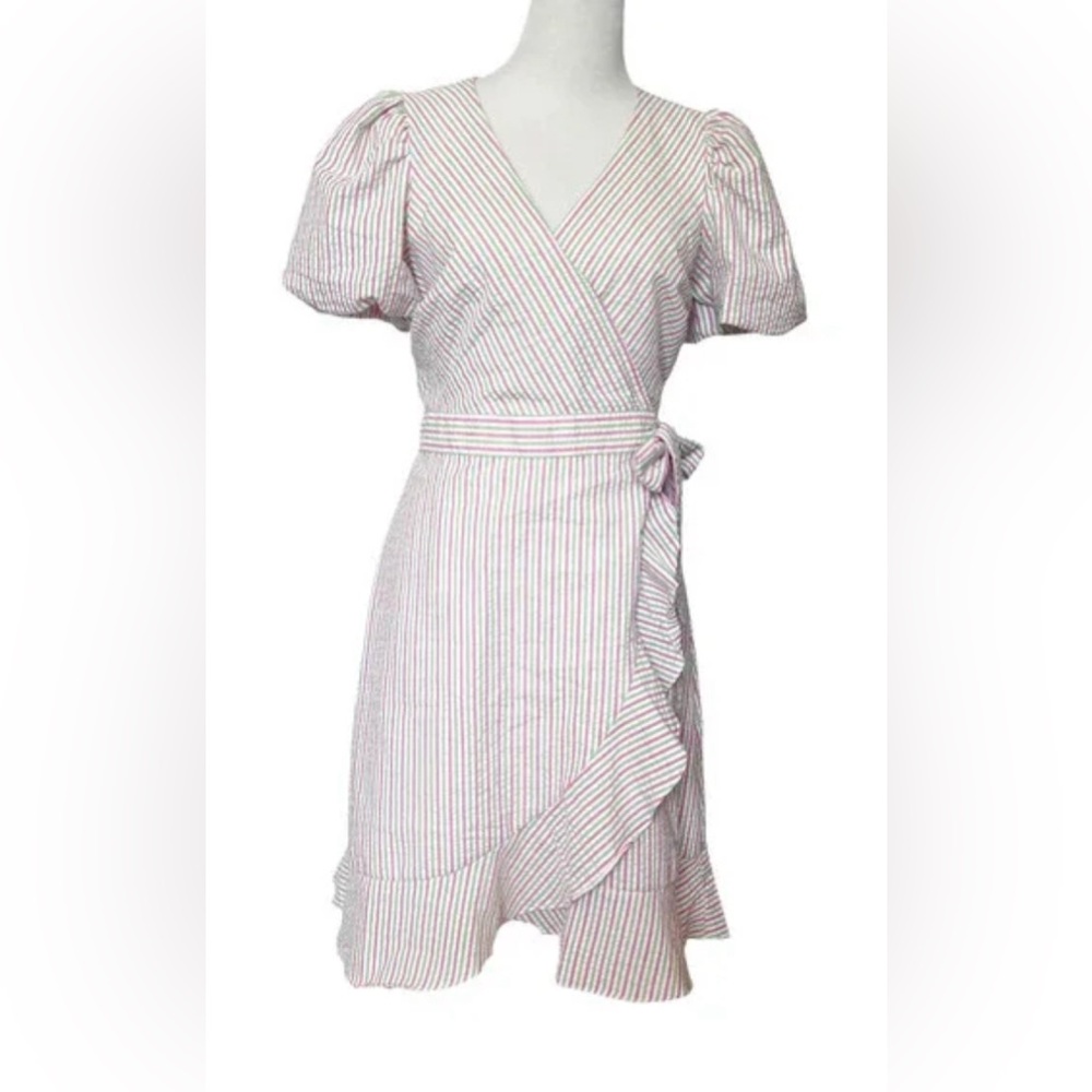 Super Cute NWT multi-colored Summer Wrap Dress, Size XL
